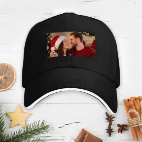 Custom hat Photo Upload Christmas Theme National Flag Design - One Size (Must upload the image)