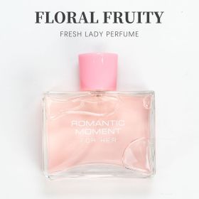 3.4fl Oz Women's Eau De Parfum - ROMANTIC MOMENT - Floral & Woody - With Rose, Chamomile, and Lemon - Medium Intensity Perfume