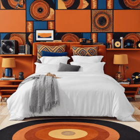 Aesthetic white and pink oversized solid color duvet cover set. This charming bedding appeals to all students