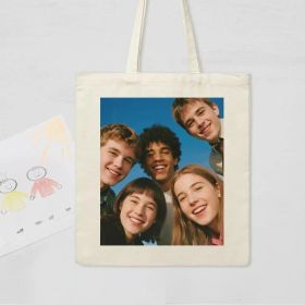 Custom Bags Canvas Bags Photo Upload Wedding Thankgiving Day Christmas Gifts - 33x25cm/13'x9.84'