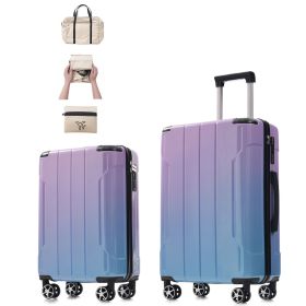 Luggage Sets 3 Piece Suitcase Set with Spinner Wheels, Built-in TSA Lock, Foldable Duffel Bag for Travel Men & Women,20inch 24inch