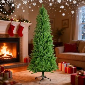 7FT Classic Pencil Christmas Tree is an 84-inch classic pencil-shaped Christmas tree suitable for both Halloween and Christmas. It features dense