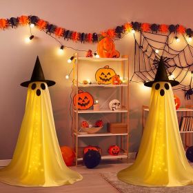 2 Packs Halloween Decorations Outdoor Spooky Ghosts with LED Lights & Remote Ghost Lights for Halloweens Party Decoration Indoor Front Yard Lawn