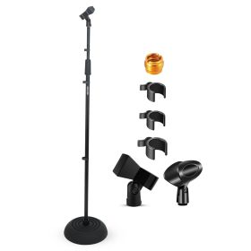 5Core Mic Stand Floor Heavy Duty Height Adjustable Pedestal Para Microfono for Singing On Stage Studio - MS RBP5