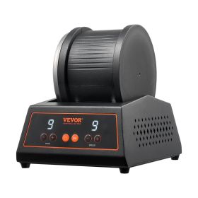 Rock Tumbler Machine 4 lbs Rock Polishing Kit 9 Speed 9-Day Timer Steel