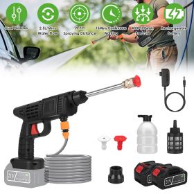 300W Cordless Pressure Washer 400PSI, 3-4H Charging 15Mins Working Time