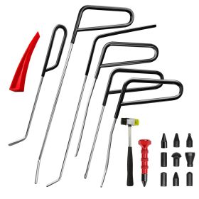 Paintless Dent Removal Kit Stainless Steel Dent Removal Tool Set for Minor Hail Damage and Door Dings