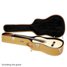 [Replace 46540529] 41" Folk Guitar Hardshell Carrying Case Fits Most Acoustic Guitars Microgroove Flat Yellow