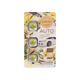 3 Pack Car Air Fresheners - Long Lasting Vent Clips For Men & Women, 3 Pack Up To 90 Days Fits All Car Refresher Odor Eliminator (Air Fresheners: vanilla bean)