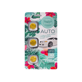 3 Pack Car Air Fresheners - Long Lasting Vent Clips For Men & Women, 3 Pack Up To 90 Days Fits All Car Refresher Odor Eliminator (Air Fresheners: Rainforest Mist)