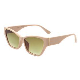 Women Retro Fashion Cat Eye Sunglasses (Color: Nude)
